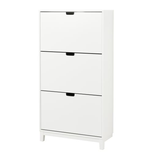 STÄLL, shoe cabinet with 3 compartments, 79x29x148 cm, 505.302.62