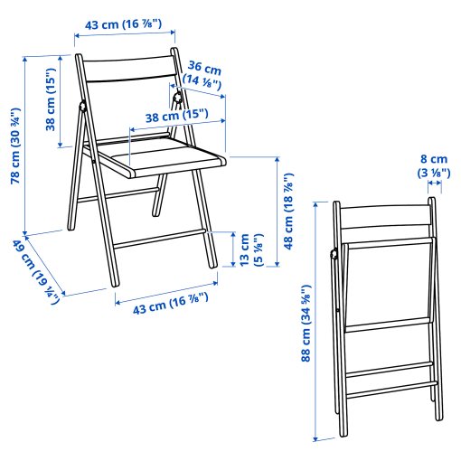FRÖSVI, folding chair, 505.343.21