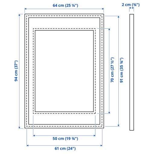SILVERHÖJDEN, frame, 61x91 cm, 505.500.14