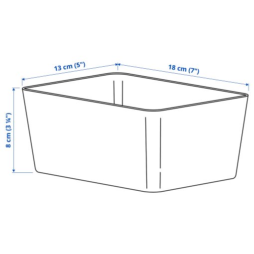 KUGGIS, κουτί, 13x18x8 cm, 505.652.99