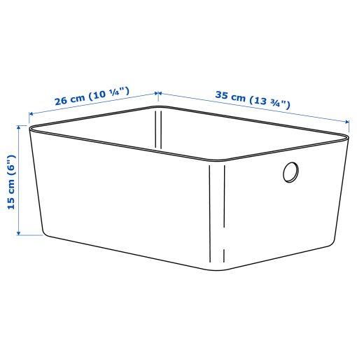 KUGGIS, box, 26x35x15 cm, 505.653.03