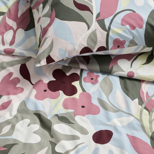 KORSKOVALL, duvet cover and 2 pillowcases, 240x220/50x60 cm, 505.753.16