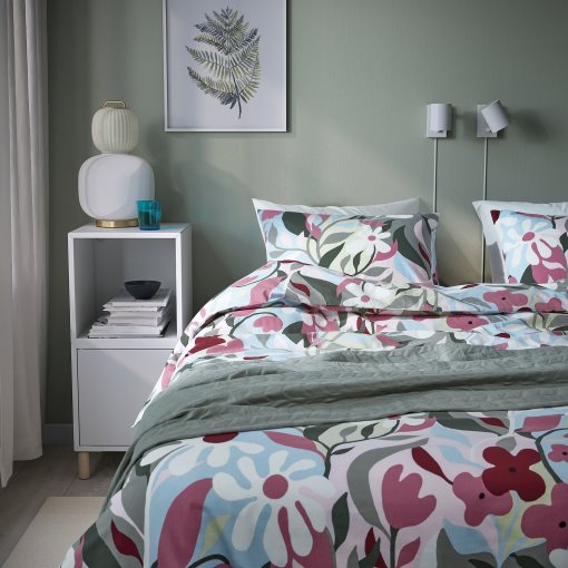 KORSKOVALL, duvet cover and 2 pillowcases, 240x220/50x60 cm, 505.753.16