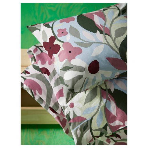 KORSKOVALL, duvet cover and 2 pillowcases, 240x220/50x60 cm, 505.753.16