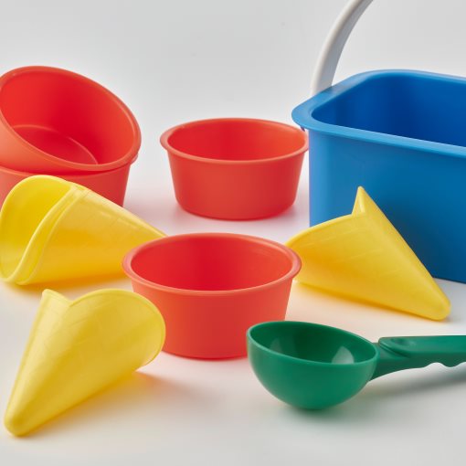 SANDIG, 10-piece sand ice-cream set, 505.776.74