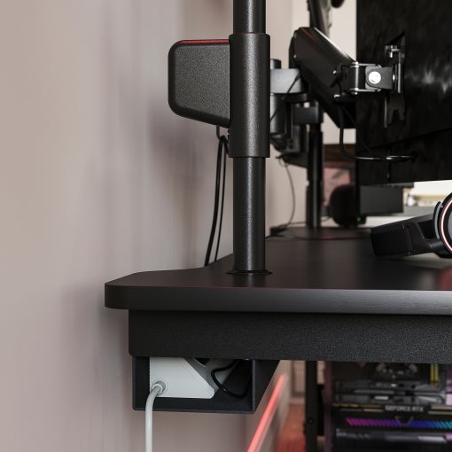 MÅLOMRÅDE, electric gaming desk sit/stand with monitor arms, 180x80 cm, 505.858.05
