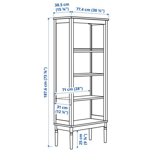 FÄRJKARL, bookcase, 77x39x188 cm, 505.958.85