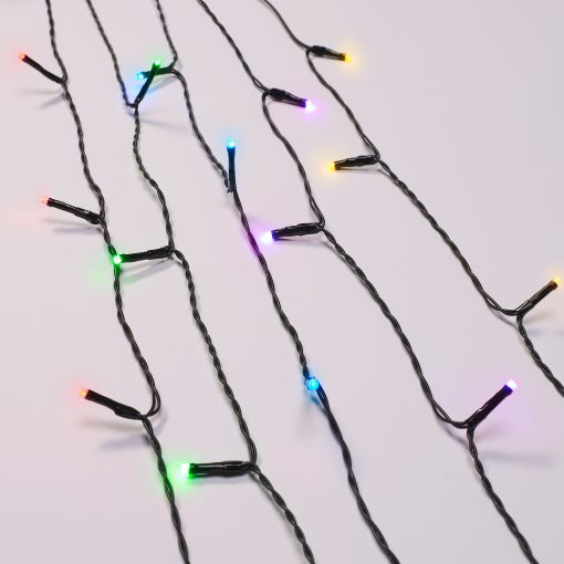 GETKÅL, γιρλάντα με ενσωματωμένο φωτισμό LED/ρυθμιζόμενο χρώμα/λειτουργία μπαταρίας/εξωτερικού χώρου, 4.5 m, 506.028.76