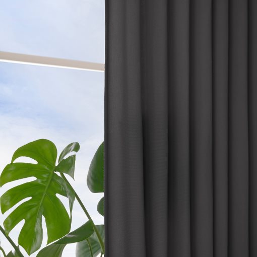 GINSTMOTT, curtains with eyelets/1 pair, 145x300 cm, 506.054.17
