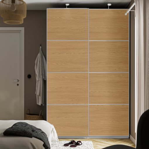 MEHAMN, 4 panels for sliding door frame, 75x236 cm, 506.057.52