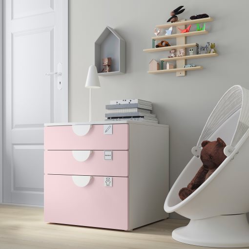 SMASTAD/PLATSA, chest of 3 drawers, 60x57x63 cm, 593.875.61