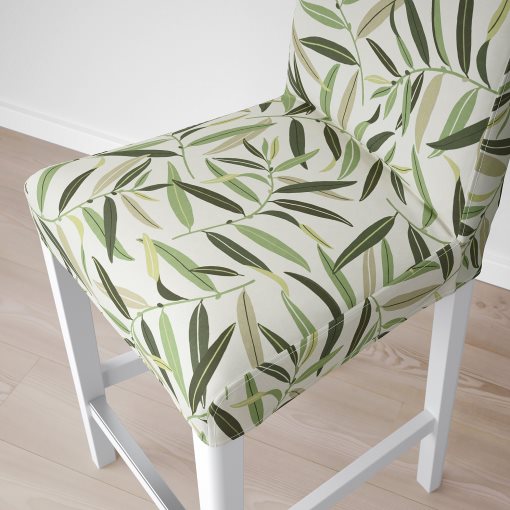 BERGMUND, σκαμπό μπαρ με πλάτη, 62 cm, 593.997.57