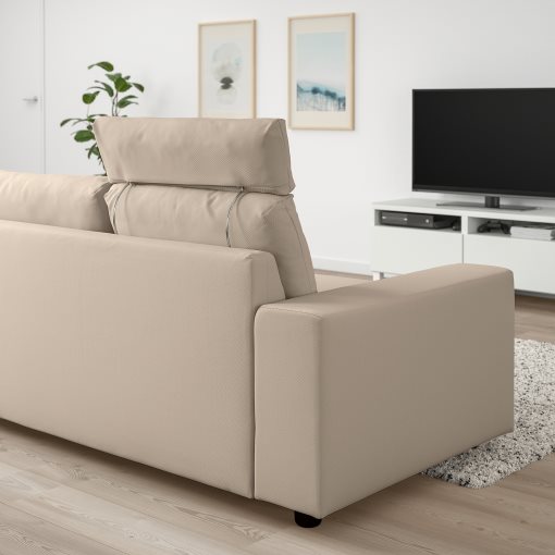 VIMLE, 3-seat sofa with headrest with wide armrests, 594.014.25