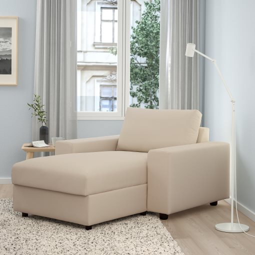 VIMLE, chaise longue with wide armrests, 594.091.34