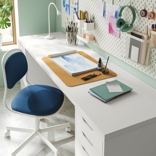 LAGKAPTEN/ALEX, desk, 200x60 cm, 594.176.19