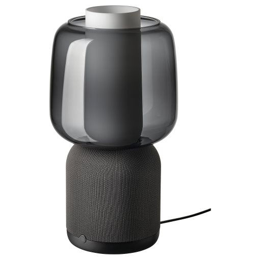 SYMFONISK, speaker lamp base with WiFi/glass shade, 594.309.13