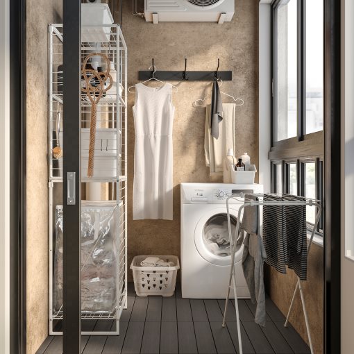 JOSTEIN, ραφιέρα με τσάντες/πλέγμα/εσωτερικού/εξωτερικού χώρου/σύρμα, 62x40/76x180 cm, 594.372.74