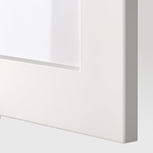 METOD, ντουλάπι τοίχου με ράφια/2 γυάλινες πόρτες, 80x80 cm, 594.595.05