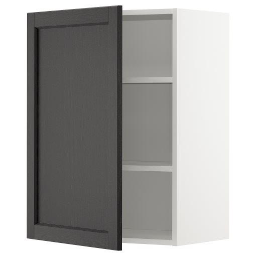 METOD, wall cabinet with shelves, 60x80 cm, 594.644.51