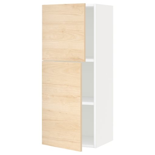 METOD, ντουλάπι τοίχου με ράφια/2 πόρτες, 40x100 cm, 594.672.61