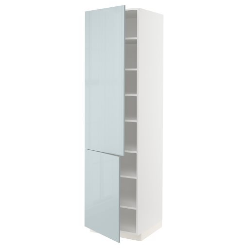 METOD, high cabinet with shelves/2 doors, 60x60x220 cm, 594.787.59