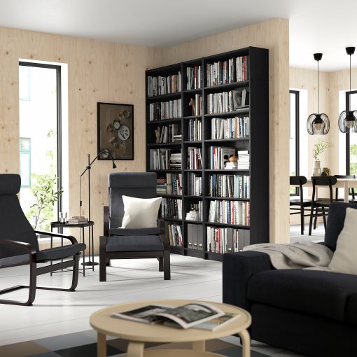 BILLY, bookcase combination with height extension units, 200x28x237 cm, 594.835.34