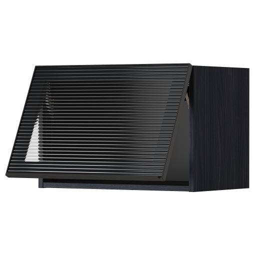 METOD, wall cabinet horizontal/glass door with push-open, 60x40 cm, 594.907.37