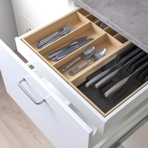 UPPDATERA, cutlery tray with knife rack, 52x50 cm, 595.011.99