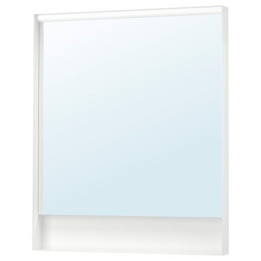 FAXALVEN, mirror with built-in lighting, 80x95 cm, 595.167.04