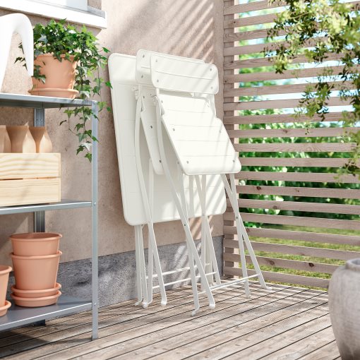 SUNDSÖ, τραπέζι και 2 πτυσσόμενες καρέκλες/εξωτερικού χώρου, 65x65 cm, 595.730.25