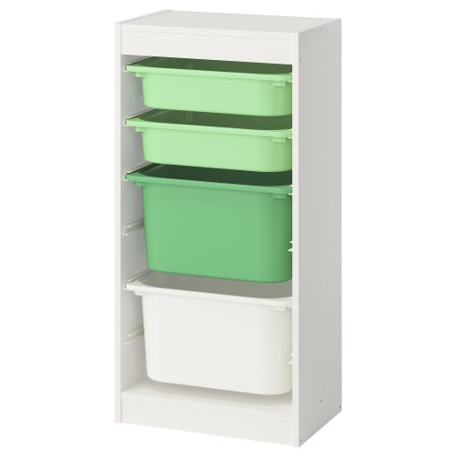 TROFAST, storage combination with boxes, 46x30x94 cm, 595.751.85