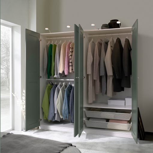 PAX/GRIMO, wardrobe combination, 200x60x201 cm, 595.792.68