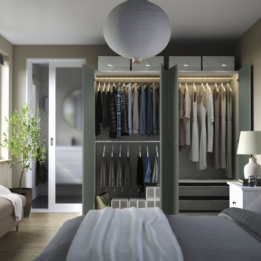 PAX/GRIMO, wardrobe combination, 200x60x201 cm, 595.792.68