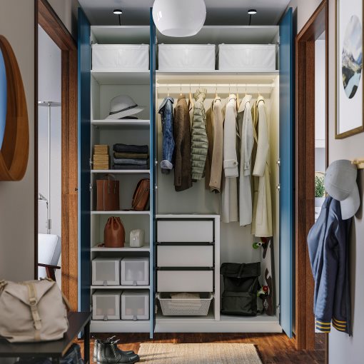 PAX/FYRUDDEN, wardrobe combination, 150x60x236 cm, 595.816.38