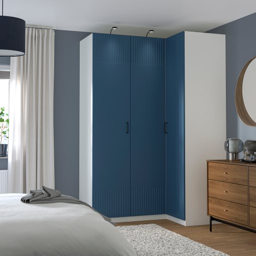PAX/FYRUDDEN, corner wardrobe, 161/111x236 cm, 595.817.56