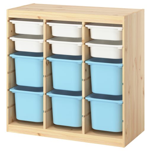 TROFAST, storage combination room divider with boxes, 93x44x91 cm, 596.125.69