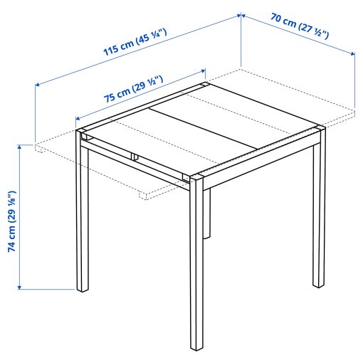 GLIVARP, extendable table, 603.346.99