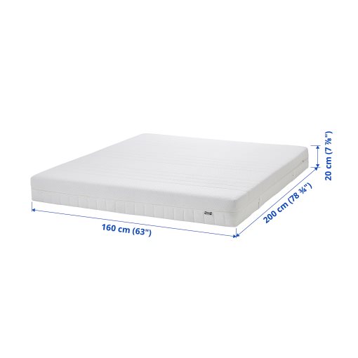 ÅKREHAMN, foam mattress medium firm, 160x200 cm, 604.816.52