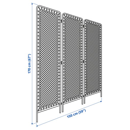 TOLKNING, room divider/handmade ,150x170 cm, 605.126.63