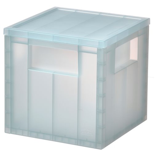 PANSARTAX, storage box with lid, 16.5x16.5x16.5 cm, 605.150.20
