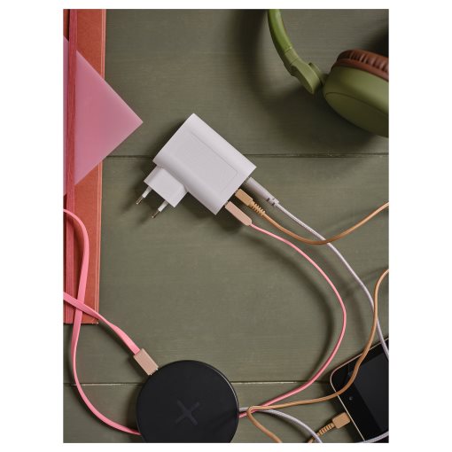SMÅHAGEL, φορτιστής USB με 3 θύρες, 605.391.77