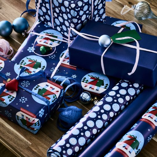 VINTERFINT, gift wrap roll/3 pack, 3x0.7 m/2.10 m², 606.029.70