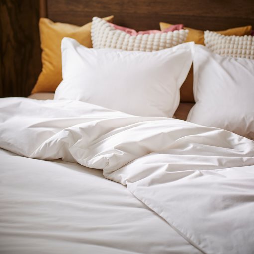 HAMPFLOCKEL, duvet cover and 2 pillowcases, 240x220/50x60 cm, 606.063.79