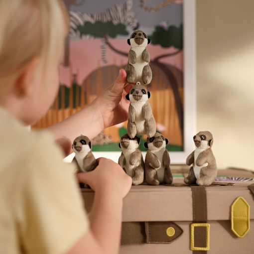 SANDLÖPARE, soft toy, 8 cm, 606.095.75