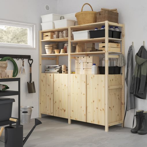 IVAR, 2 sections/shelves/cabinet, 174x50x179 cm, 694.070.59