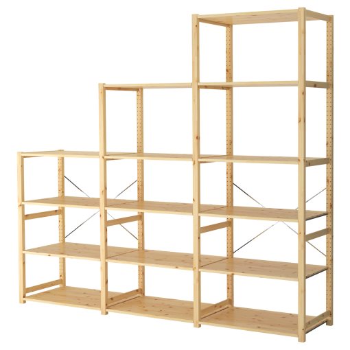 IVAR, 3 sections/shelves, 259x50x226 cm, 694.070.64