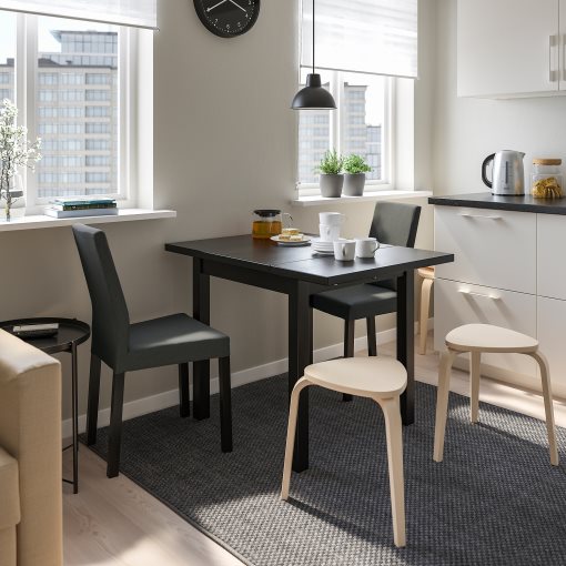NORDVIKEN/KATTIL, table and 2 chairs, 74/104x74 cm, 694.288.58
