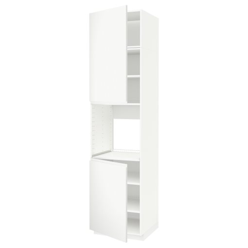 METOD, high cabinet for oven with 2 doors/shelves, 60x60x240 cm, 694.556.44