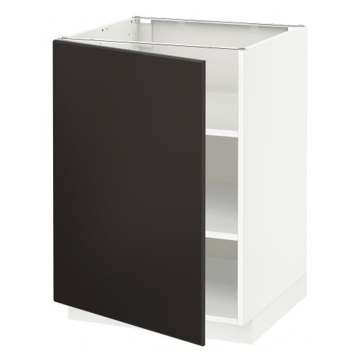 METOD, base cabinet with shelves, 60x60 cm, 694.599.77