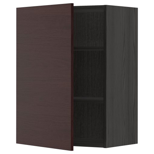 METOD, wall cabinet with shelves, 60x80 cm, 694.620.41